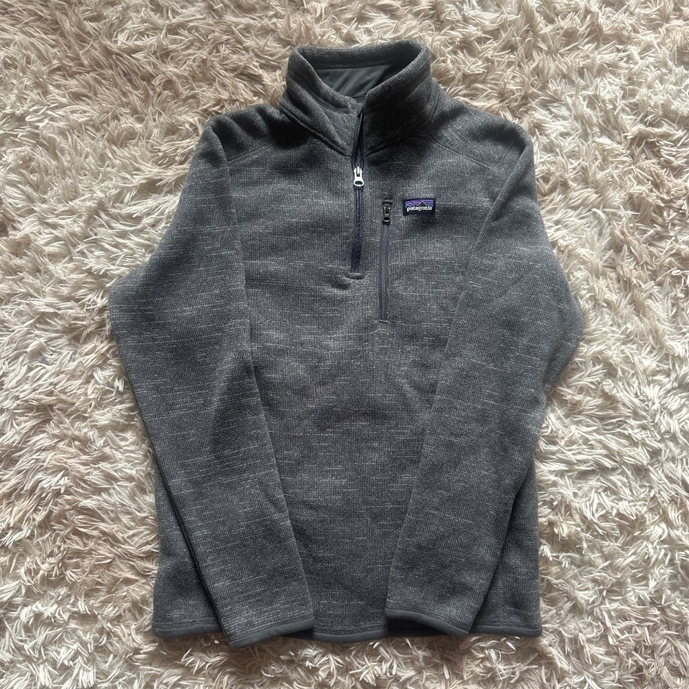 Boys Patagonia Better Sweater Size XL 14 Grey